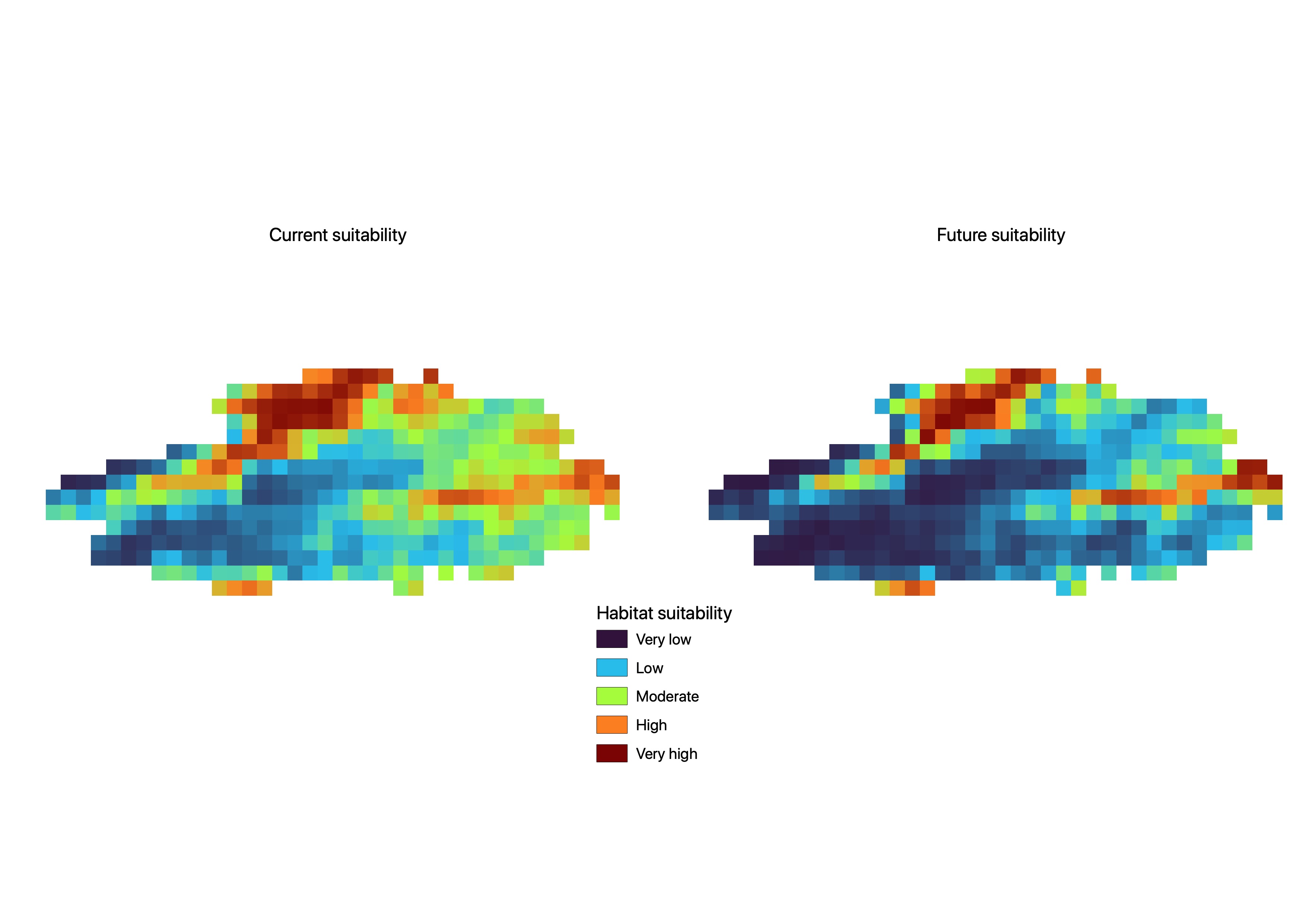 Combined predicted distribution for a medium emissions scenario, 2041-2060